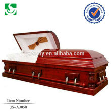 Dark cherry wood American popular sales cherry casket